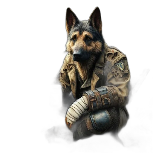 staff, weapon, animal, jacket transparent PNG cut-out