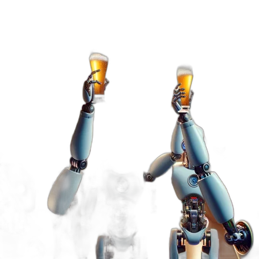 robot, weapon, concept art, cyberpunk transparent PNG cut-out