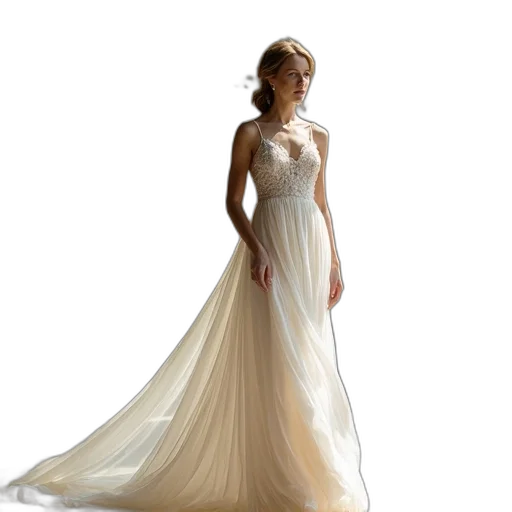 dress, photorealistic, 3d render, concept art transparent PNG cut-out