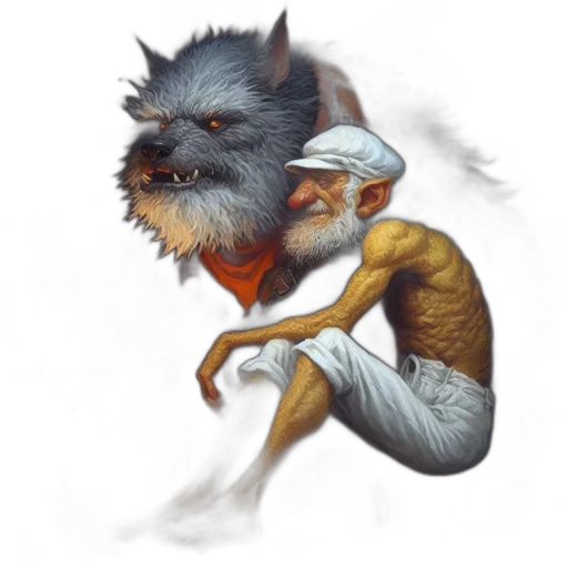 creature, fantasy art, concept art, watercolor transparent PNG cut-out