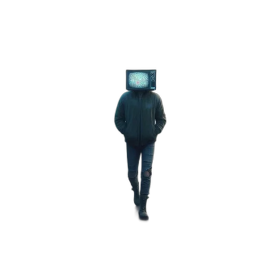 robot, jacket, mask, face transparent PNG cut-out