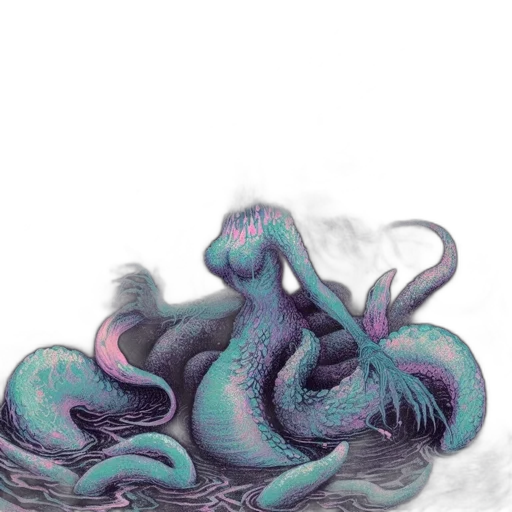 dragon, creature, hair, animal transparent PNG cut-out
