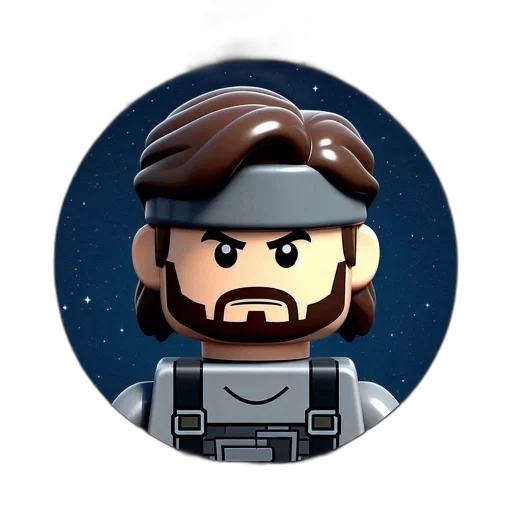 staff, robot, pixel art, 3d render transparent PNG cut-out