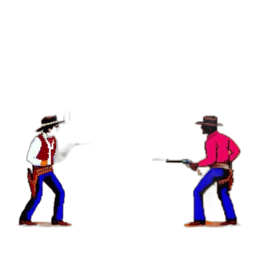 weapon, hat, robot, pixel art transparent PNG cut-out