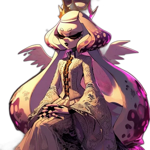 dress, crown, creature, dragon transparent PNG cut-out