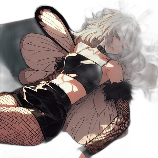 dress, creature, flower, concept art transparent PNG cut-out