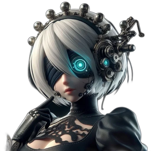 robot, mask, face, staff transparent PNG cut-out