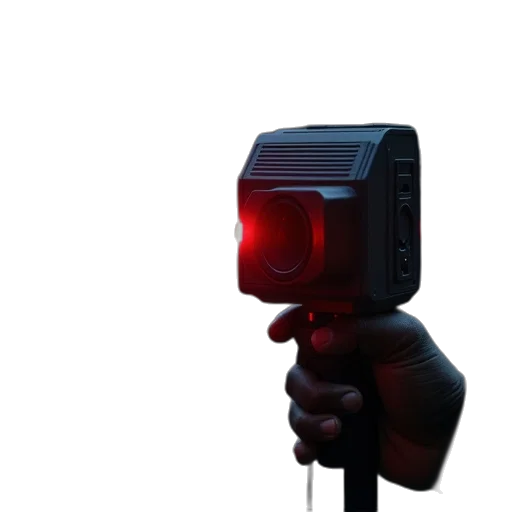 robot, staff, face, weapon transparent PNG cut-out