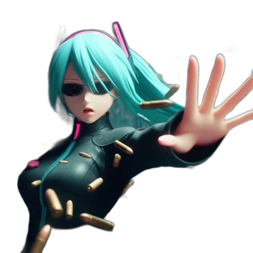 robot, weapon, mask, jacket transparent PNG cut-out