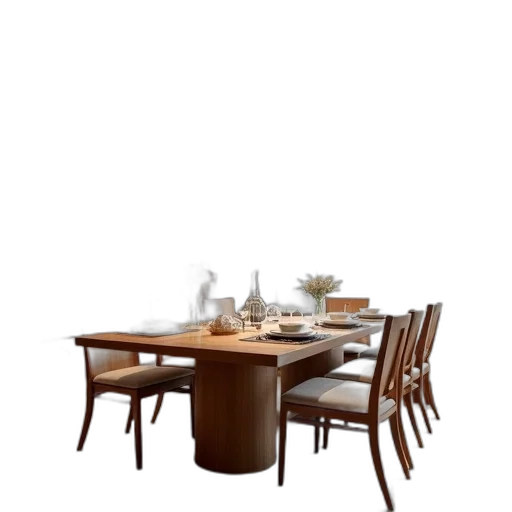 furniture, 3d render, photorealistic, earth tones transparent PNG cut-out