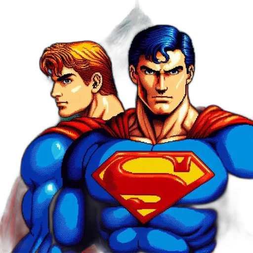 comic book art, concept art, cartoon, pixel art transparent PNG cut-out