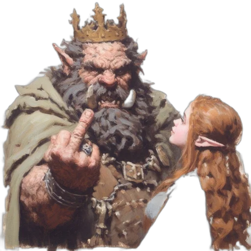 crown, dragon, staff, weapon transparent PNG cut-out