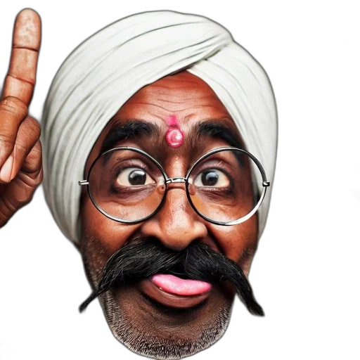 face, cartoon, photorealistic, elderly transparent PNG cut-out