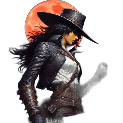 hat, jacket, concept art, fantasy art transparent PNG cut-out