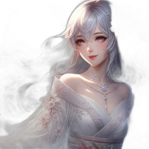 dress, face, dragon, staff transparent PNG cut-out