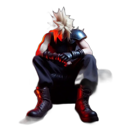 jacket, mask, creature, robot transparent PNG cut-out
