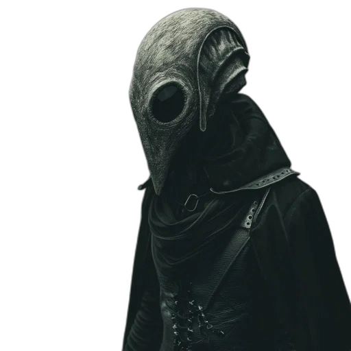 mask, staff, face, creature transparent PNG cut-out