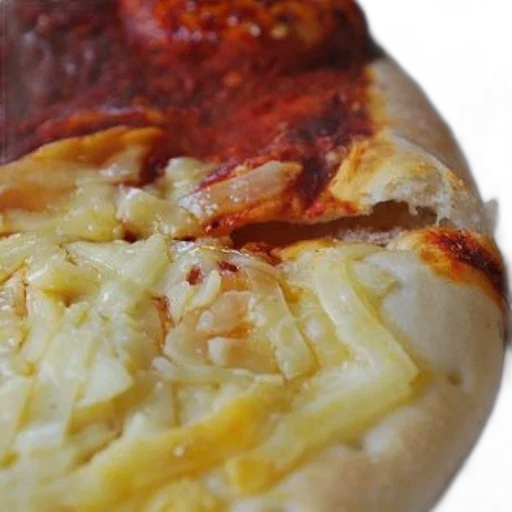food, close-up, pizza, half transparent PNG cut-out