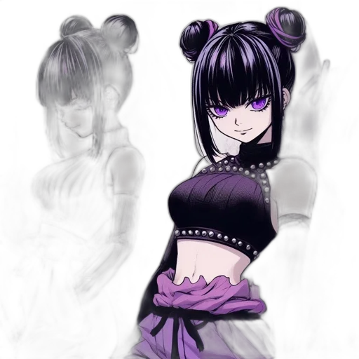 dress, mask, staff, anime transparent PNG cut-out