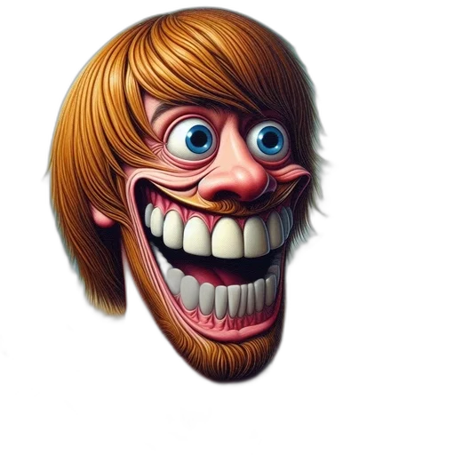 face, mask, creature, hair transparent PNG cut-out