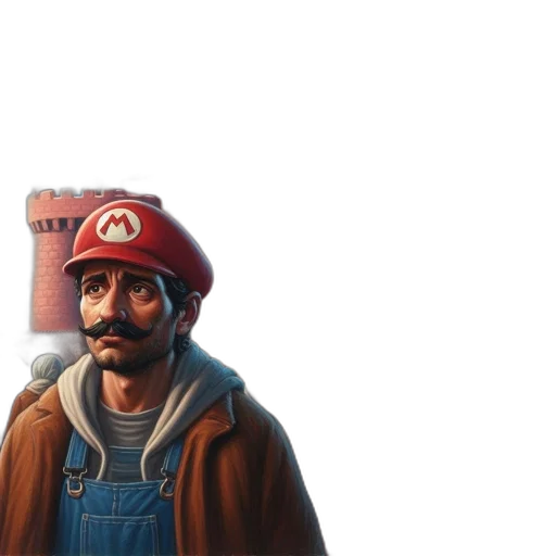 hat, mask, face, staff transparent PNG cut-out