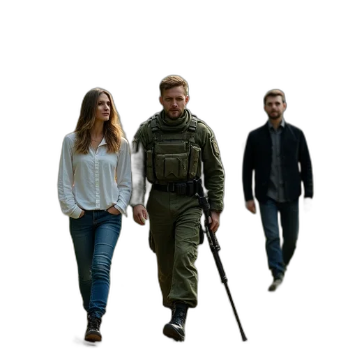 jacket, staff, weapon, concept art transparent PNG cut-out