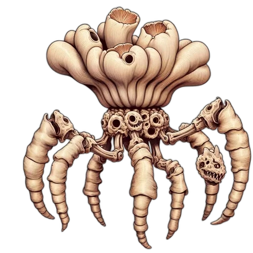 creature, crown, animal, flower transparent PNG cut-out
