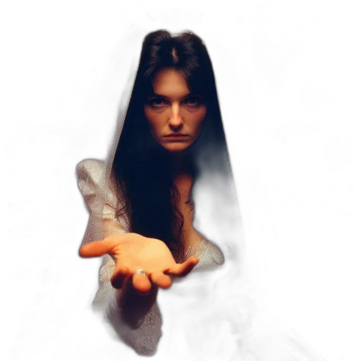 face, dress, staff, jewelry transparent PNG cut-out