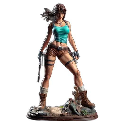 concept art, 3d render, fantasy art, figurine transparent PNG cut-out