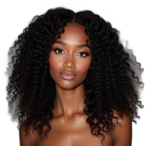 hair, face, crown, photorealistic transparent PNG cut-out
