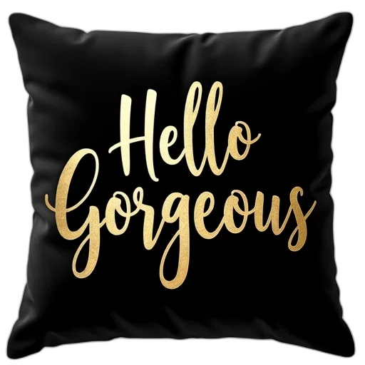 golden, black, cushion, gold transparent PNG cut-out