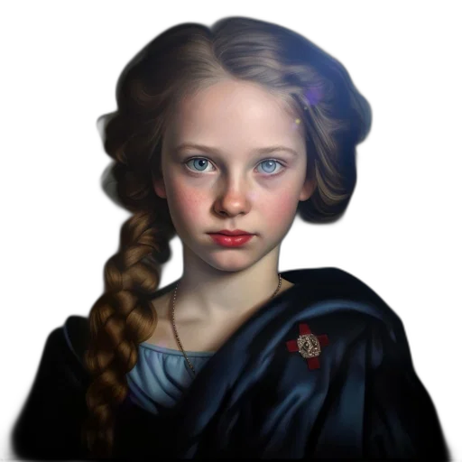 face, crown, staff, dress transparent PNG cut-out