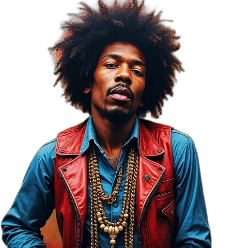 jacket, jimi, hendrix, art transparent PNG cut-out