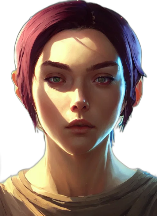 face, staff, concept art, fantasy art transparent PNG cut-out