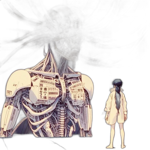 robot, mask, jacket, dress transparent PNG cut-out