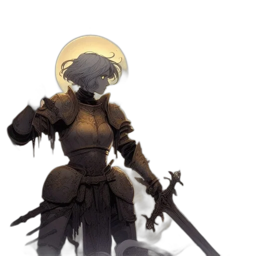 sword, weapon, staff, robot transparent PNG cut-out