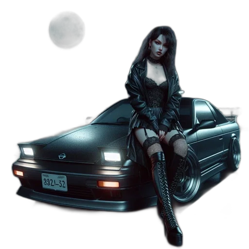 car, jacket, concept art, fantasy art transparent PNG cut-out