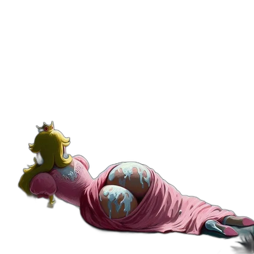 crown, staff, dress, creature transparent PNG cut-out