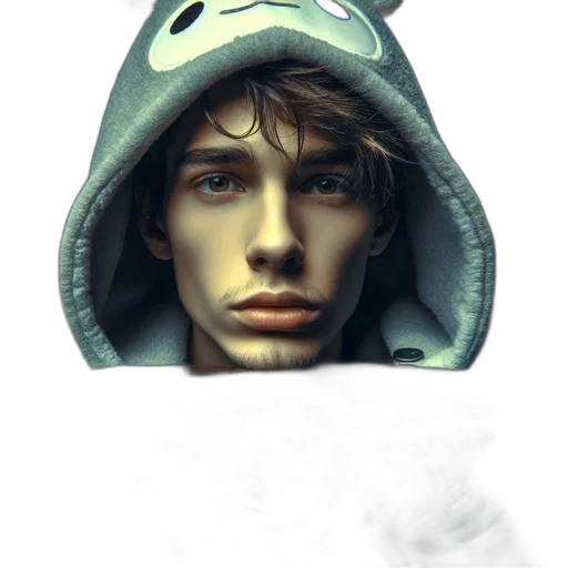 face, hat, mask, jacket transparent PNG cut-out