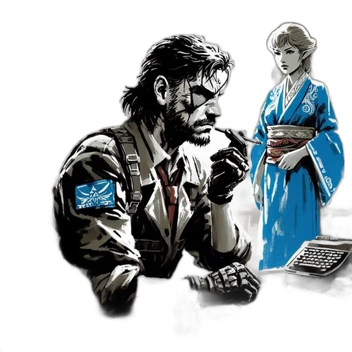 jacket, concept art, comic book art, cyberpunk transparent PNG cut-out