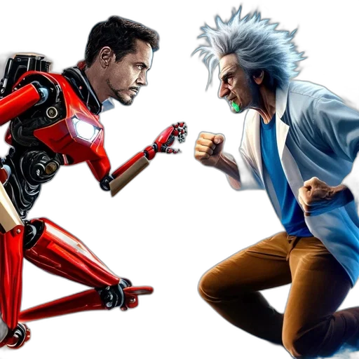 concept art, comic book art, 3d render, promotional transparent PNG cut-out