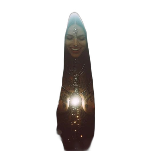 mask, staff, hair, crown transparent PNG cut-out