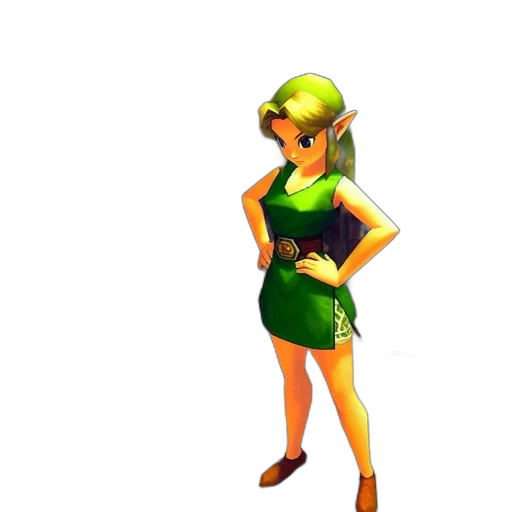 dress, staff, hat, 3d render transparent PNG cut-out