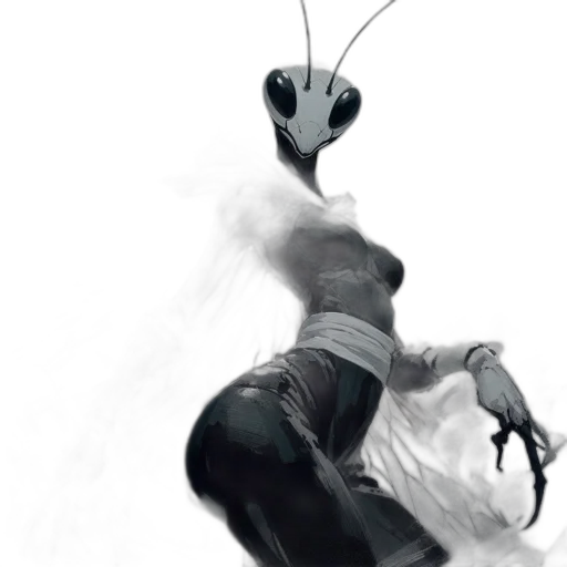 mask, robot, creature, dress transparent PNG cut-out