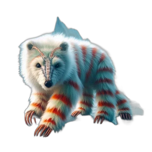 creature, animal, dragon, staff transparent PNG cut-out