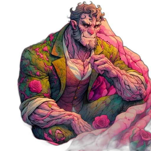 jacket, concept art, comic book art, fantasy art transparent PNG cut-out