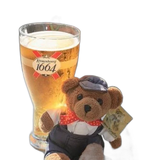 teddy, bear, dressed, waiter transparent PNG cut-out