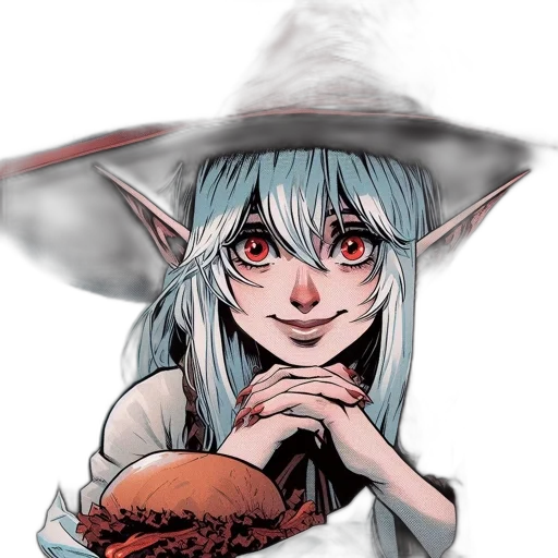 hat, creature, staff, dragon transparent PNG cut-out