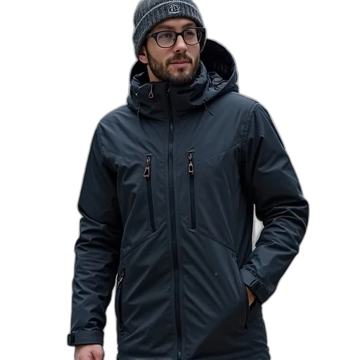 jacket, mens, outdoor, hiking transparent PNG cut-out