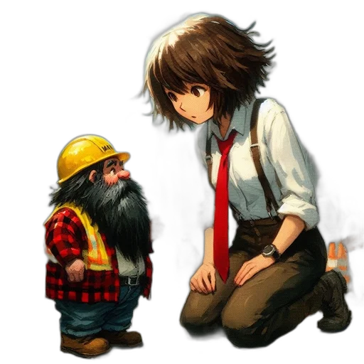 concept art, pixel art, fantasy art, anime transparent PNG cut-out